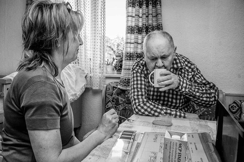 Impressionen aus dem Alltag Pflegedienst seniormobil GmbH Bad Grönenbach fotografiert von Kees van Surksum Kaufbeuren